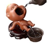 Generico Zisha Tea Pet Decoration - Authentic Purple Clay Pee Boy Figurine