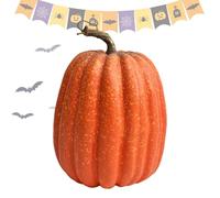Generico Zucca Artificiale | Zucche Decorative Finte Arancioni In Schiuma,Decorazione Casa 20cm per Interni Autunno Fattoria Camera da Letto Terrazza Tavolo Halloween Outdoor Festa Ringraziamento