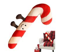 Genérico Zuckerstangen-Design Plüsch-Kissen | Weihnachtsdekokissen,30 Weiches Accessoire Für Schlafzimmer Wohnzimmer Kinderzimmer Sessel Weihnachten Geschenk