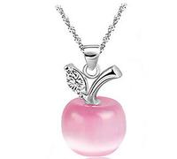 Générique 1 collana da donna con ciondolo di frutta rosa lunga catena collana collana girocollo gioielli amore regalo novità moda è elaborata