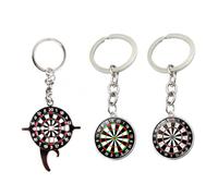 Générique 1 pezzo Dart Tool Dart Steel Tip Tool Accessorio e 2 pezzi Dart Board con portachiavi e apribottiglie per freccette, regalo per freccette, decorazione per freccette, portachiavi
