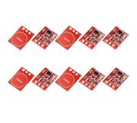 Générique 10 Pezzi Modulo di Interruttore Touch capacitivo Ad Alta Sensibilità Modulo Pulsanti di Commutazione TTP223 per Vari Apparecchi Commutazione