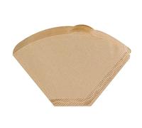 Générique 100pcs americano Macchina di gocciolamento non sbiancato naturale marrone carta caffè cono filtri monouso elegante e popolare