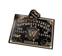 Générique 12 "Pannello Pendolo Black Fortune Folzing Board | Black Ghost Board in Legno, incisa, Ouija per raccontare la , Messaggio Spirituale, Forniture Pendolo