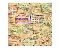 Generique - 16 tovaglioli di Carta Giro del Mondo Taglia Unica