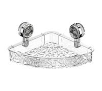 Générique 1pc Ventosa Rack di Stoccaggio, Punch-Free Parete Doccia Prodotto di Stoccaggio Rack, luce di Lusso Stile Semplice Ghiacciaio modello scatola, per il Bagno Cucina Pareti