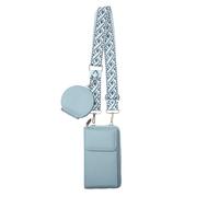 Générique 2024 New Phone Bags for Women | Stylish Small PU Leather Adjustable Phone Purse | Versatile Chest Bag for Cell Phones, Cards, Cash | Ideal for Mother's Day, Christmas, and Birthdays, blu, Se