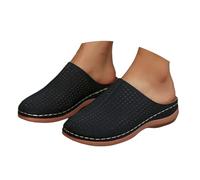 Générique 2026 2026 Sandali con piattaforma estiva traforata, facili da indossare, comodi e casual per la spiaggia e la spiaggia., Le Noir, 40 EU