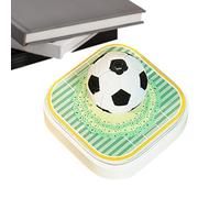 Générique 3D Blocco note Calendario 2026 | Blocco note intagliato a forma di calcio con illuminazione a LED - 3D Art Scultura Carta a Pagine Staccabili | Per Natale Economico e Ufficio