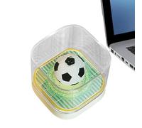 Générique 3D - Blocco note calendario 2026, taccuino da scultura a forma di calcio, 3D Blocco note arte scultura carta con pagine staccabili | per Natale e ufficio