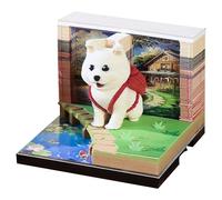 Générique 3D Calendar 2026 - Creative Dog Shaped Tear Off Paper Sculpture Calendar | Artistic Desk Memo Pad, Decorative Christmas Gìft For Office, Home & Classroom