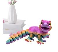 Générique 3D Stampato Gecko, Lizard Rettile Toy, 5,51 x 2,28 in Portatile Figurina, Flessibile Articolato Body, Realistic Rettili Detail for Kids' Room, Dorm Decor, Playtime, Gifting, Room Ornament