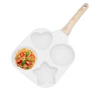 Générique 4 Egg Frying Pan - Aluminum Alloy Non-Stick Frying Pan | Small Breakfast Pans, 18 cm, Granite Coating, Mold Multifunctional for Pancakes, and Omelets