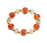 Générique 4 Messaggi Anelli Gradient Ice Crack Colored Glaze Bracciale String For Everyday Wear As A For Girls' Classmates and Friends Bracciale Uomo Anelli, Taglia unica, Acrilico, Nessuna pietra