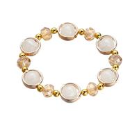 Générique 4 Messaggi Anelli Gradient Ice Crack Colored Glaze Bracciale String For Everyday Wear As A For Girls' Classmates and Friends Bracciale Uomo Anelli, Taglia unica, Acrilico, Nessuna pietra