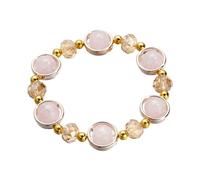 Générique 4 Messaggi Anelli Gradient Ice Crack Colored Glaze Bracciale String For Everyday Wear As A For Girls' Classmates and Friends Bracciale Uomo Anelli, Taglia unica, Acrilico, Nessuna pietra