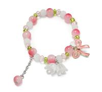 Générique 4 Messaggio Bracciale Bracciale Braccialetti Gioielli Braccialetti Per Donne Ragazze Estate Beach Fashion Jewelry Bracciali Mm Bracciale Elastico Anelli, Taglia unica, Vetro, Nessuna pietra