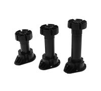 Générique 4 pezzi Gambe for mobili regolabili in altezza 80 mm (a 100 mm), 100 mm (a 120 mm), 120 mm (a 150 mm)(120-150)
