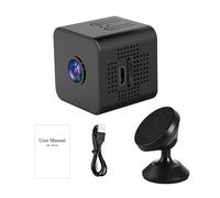 Générique 4K HD - Telecamera interna wireless, ricaricabile, piccola sicurezza Cam, visione notturna, 3,2 x 3,2 x 3,2 x 3 cm, per garage Balcony Garden Car and Home Balconies