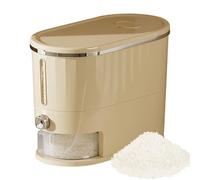 Générique 5 kg Rice Container, Style Rice Holder, Washable, One-Button Rices Dispensing, Sealed To Prevent and Dust, Trasparente Window To See Remaining Amount, Includes A Measuring Cup.
