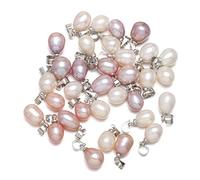 générique 5 pezzi perle a forma di riso d'acqua dolce naturale 7-8 mm ciondolo per la creazione di gioielli fai da te, durata ed estetica