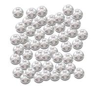 Générique 50 Mini Palloncini Luminosi, Lampada LED, Decorazione di Compleanno, Natale, Festa, Plastica, Bianco