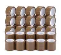 Générique 50 x nastro adesivo marrone marrone marrone 48 mm x 100 m - spessore 48 micron - nastro di imballaggio forte per cartoncini, pacchi e traslochi (50)