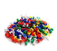 générique 50pcs Mini puntine in plastica colorate assortite bacheca di sughero Design pratico