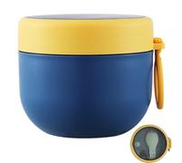 Générique 600 ml Thermal Lunch Box - Double Wall Insulated Food Jar with Silicone Seal Handle | Reusable Soup Meal Container for Rice, Noodles, Oats, Delicatessen Essential Portable Thermal Food