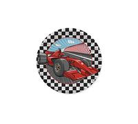 Big Party Piattini in Cartone D 18 Cm Formula 1 Party Rosso Nero Cf 8 Pz