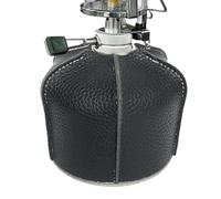 Générique a portafoglio piccola, in pelle PU per campeggio, protezione dello stove, decorativa, resistente e termica, resistente, per esterni, per viaggi di campeggio, multicolore, Carbon