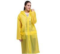 Générique Abbigliamento antipioggia uomo e donna con cappuccio e bottoni mantello antipioggia donna impermeabile con tasche giacca antivento cappotto traspirante cardigan tempo libero per una giornata