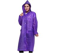 Générique Abbigliamento antipioggia uomo e donna con cappuccio e bottoni mantello antipioggia donna impermeabile con tasche giacca antivento cappotto traspirante cardigan tempo libero per una giornata