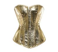 Générique Abito Corsetto Brillante Cerniera Spalline Regolabile Stile per Abiti Sofisticati Eventi Speciali Guaina Pancia Piatto, oro, XL