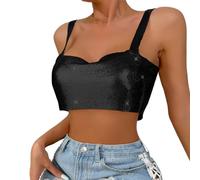 Générique Abito medievale da donna, con scollo a V, in metallo, lucido, in metallo, Le Noir, Taglia unica