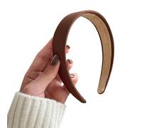 Générique Abito nero Color Wide Edge Versatile Accessory Sciarpa Uomo Nero Quadri (Brown, One Size)