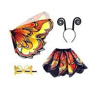 Générique Accessorio per cosplay a farfalla, maschera inclusa accessorio per scena, da fata a farfalla, per travestimento, per 3 a 12 anni, compleanno, festa, scena, evento festivo, ballo in