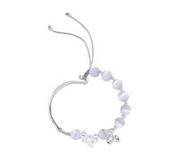 Générique Acciaio inossidabile Donne Regalo Anelli Stone Bracciale Hand Woven Rope Temperament Sweet Bracciale Per Bracciale Perle San Valentino In Anelli, Taglia unica, Plastica, Nessuna pietra