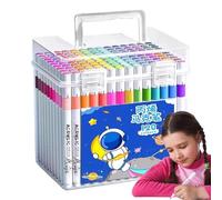 Générique Acrylic Markers, Coloring Pens Kids, 120 Colors Set, Quick Drying, Ottimo per Sketching, Drawing, Art Craft, Scrapbooking, Scuola, Classroom Supplies, Creative Projects