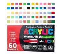 Générique Acrylic Markers - Smudge-Proof Soft Tip, Waterproof Pens, Paint Writing Tool, genitori nonni Special Gift, Easter Stuffers Accessory, Travel Classroom School Supply