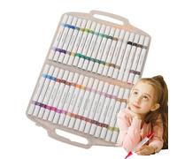 Générique Acrylic Paint Markers, 36 colori Art Pens Set, 11.1x8.15x1.18 Inch Rock, Stone, Glass, Wood, Paper, Textile, Canvas Metal Surfaces, Versatile for Calligraphy, Vibrazione Durable Colors