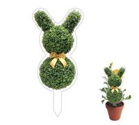 Générique Acrylic Tree Ornament - Easter Bunny Stake Set, Weatherproof Animal Cutout for Yard, High-Gloss Decorative Plate for Flower Pots, Garden Supplies, Whimsical Garden Art for Holiday Park