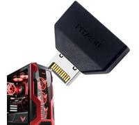 Générique Adattatore a due porte di espansione, pannello anteriore tipo a e C espansione, 0.39x1.02x0.98in Internal Motherboard Header Converter, Clean Cable Management for Office, Pc, Computer