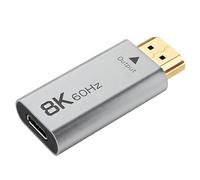 Générique Adattatore connettore femmina maschio per tablet - convertitore display 8 K,adattatore PC 60Hz a bassa latenza,per telefono computer portatile monitor proiettore console