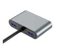 Générique Adattatore da USB a Ethernet, Gigabit Type-C Converter, High Speed Network Connector, compatto 2,44 x 2,44 x 0,51 pollici, per proiettore portatile Use at Home and Meeting Room