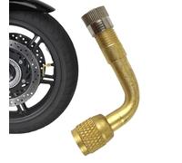 Générique Adattatore di estensione pneumatico, adattatore per valvola pneumatica automobile, con gomito a 90 gradi, valvola di estensione 'aria per moto, bici