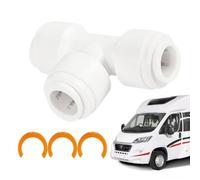 Générique Adattatore per camper - ABS 1/2 pollici | Universal Pipe Connector Elbow Hose Fitting Outdoor Camping Drainage System Accessory | for Motorhome Travel Trailer Caravan Campsite Use