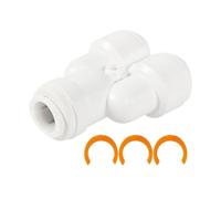 Générique Adattatore per camper - ABS 1/2 pollici | Universal Pipe Connector Elbow Hose Fitting Outdoor Camping Drainage System Accessory | for Motorhome Travel Trailer Caravan Campsite Use