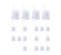 Générique Adhesive Towel Hooks, trasparente Sticky Wall Hangers, 40 Pack Shower Hooks, forte impermeabile aderente caratteristica, Space Saving Home Organizer, Bathroom Laundry Closet, Decorazione