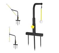 Générique Adjustable Golf Swing Trainer - Pratica Stand Training Tool, Height Adjustable Golf Practice Equipment, Swing Algnment Aid, Outdoor Sports Accessory, Garden, Men, Golfers, Golfing Game